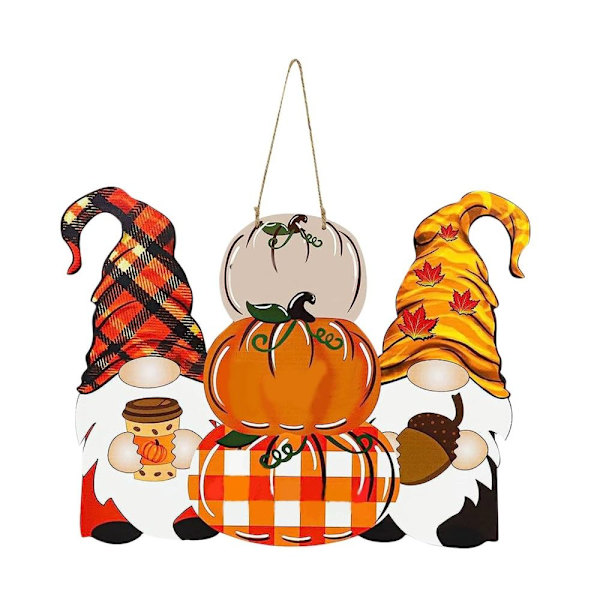 Thanksgiving-dekor höstträskylt A A A