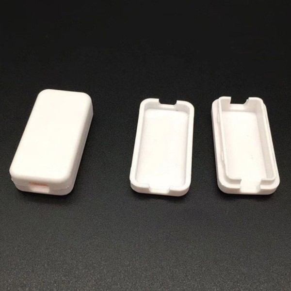 Elektronisk projektboks Vandtæt dæksel Projekt HVID 40X20X11MM White 40x20x11mm