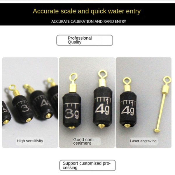 Vekter Blysynker Fiskebly fall 10PCS8G 8G 10pcs8g