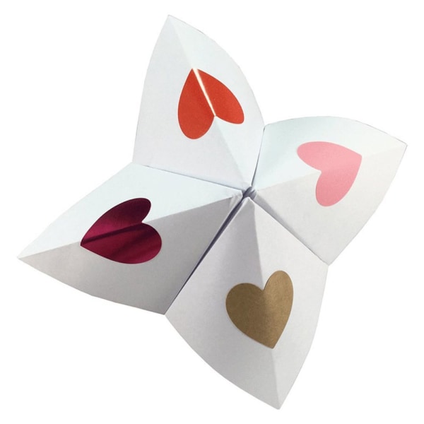500 st Love Heart Shaped Seal Etiketter Klistermärke VIT white