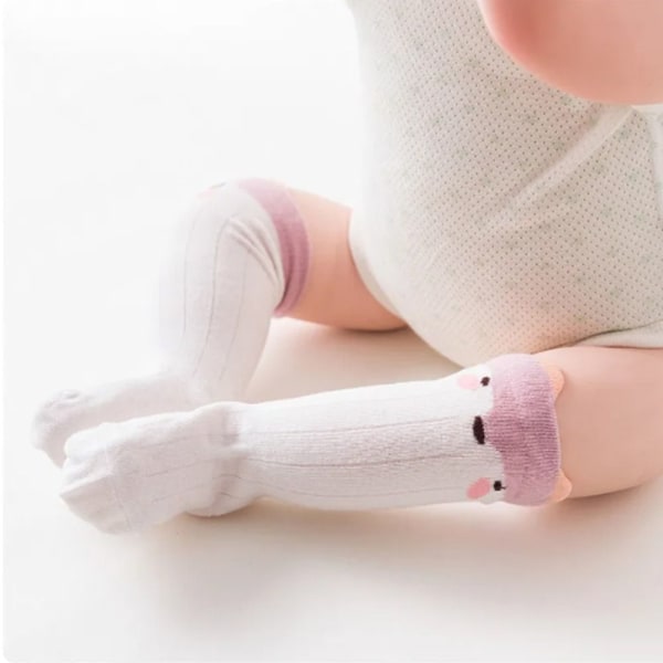 1 Par Fox Baby Sok Toddler Lange Sokker PINK Pink