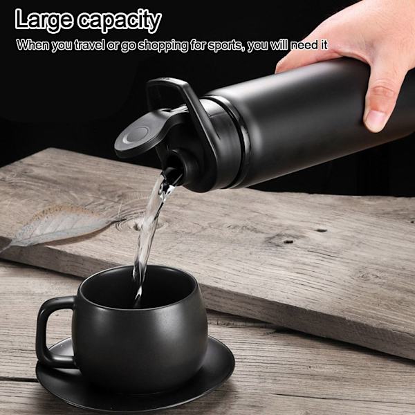 Vesipullo Urheilupullo MUSTA black