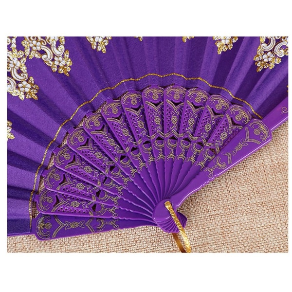 5 Styck Vintage Folding Fläkt Spansk Folding Hand Fan Handheld 5 PCS