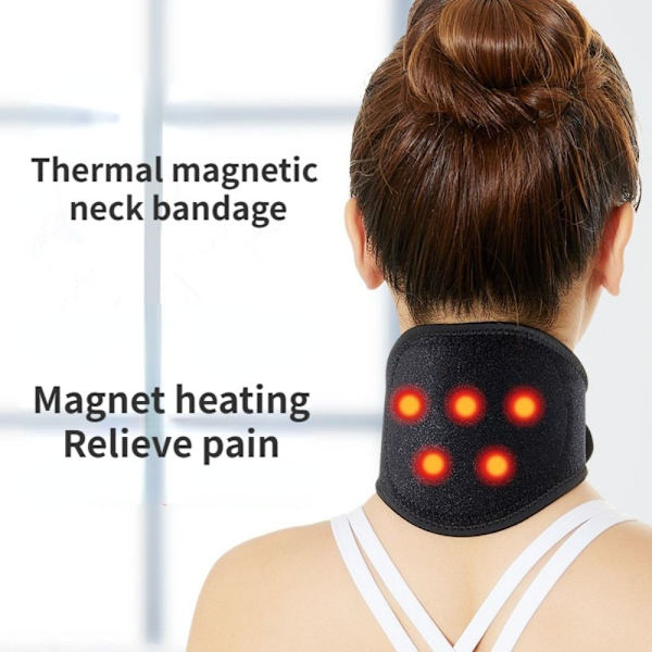Halsbånd Bælte Nakkemassageapparat BLÅ 9 MAGNETER 9 MAGNETER Blue 9 magnets-9 magnets