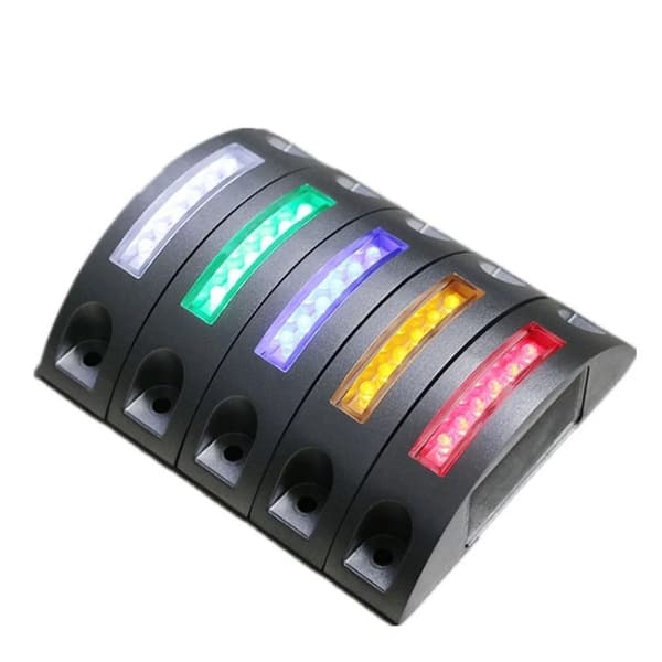 Solar Road Stud Light Trafikmarkeringsljus VIT BLINKAR VIT White flashing