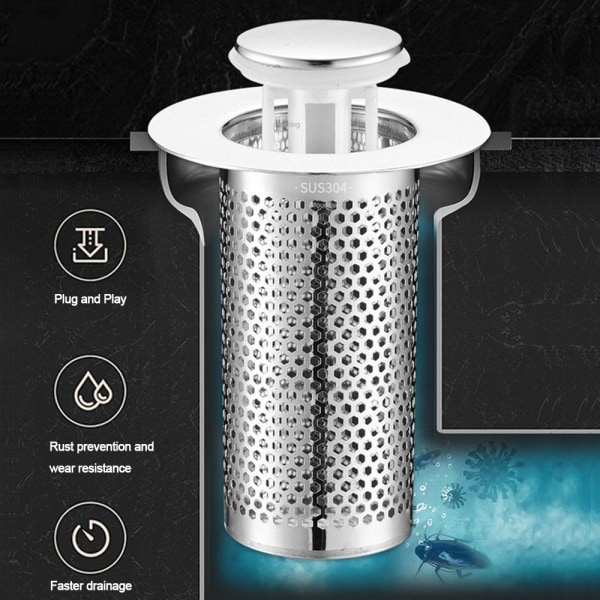 Golvavloppsfilter Mesh Pop Up Avloppsfilter DD D