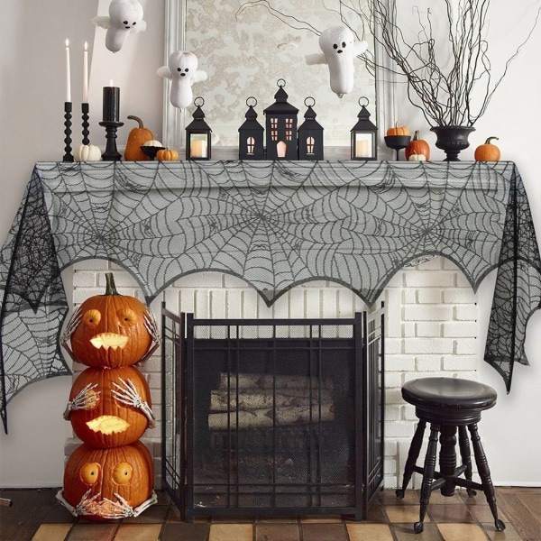 Cobweb Duk Bat Table Runner STYLE 2 STYLE 2 Style 2