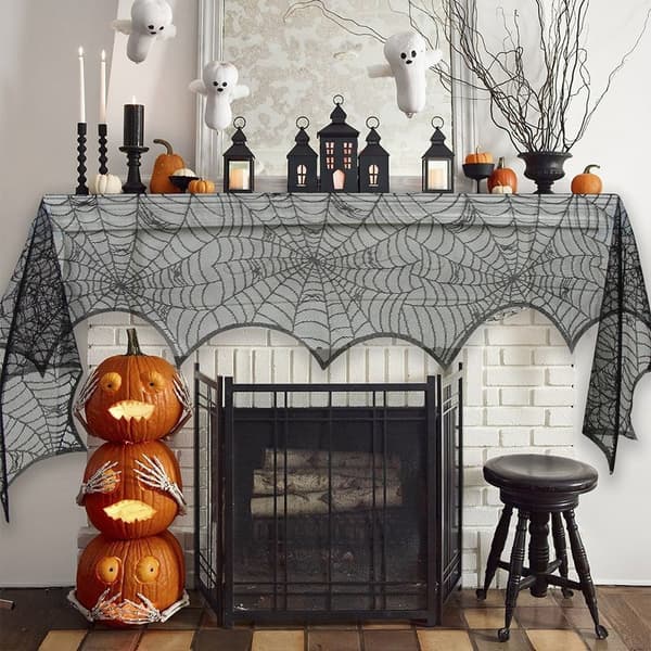 Spindelvævsdug Bat Table Runner STYLE 5 STYLE 5 Style 5