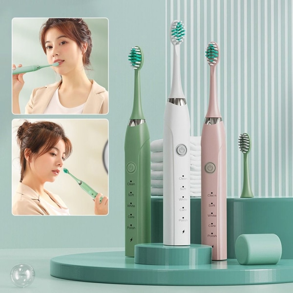 Elektrisk tannbørste Sonic tannbørste ROSA Pink 5420 | Pink | Fyndiq