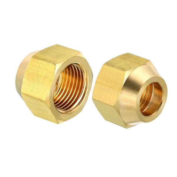3st Gänga Mässing Flare Cap 45 grader 3PCS