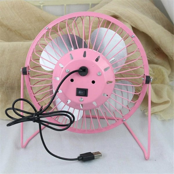 Mini Fan Skrivebordsventilator PINK Pink
