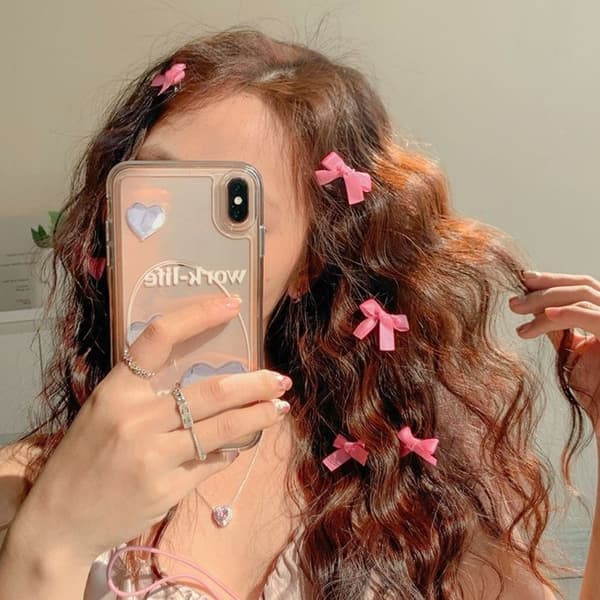 Bowknot hiusklipsit Bow Hairpin RED Red