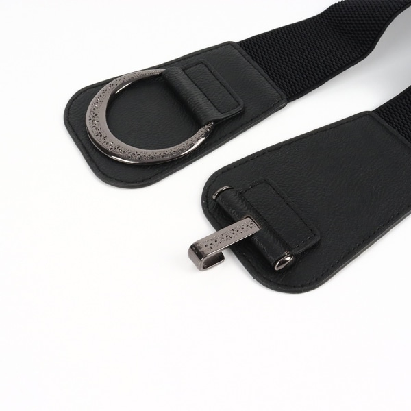 Brett bälte Retro Spänne Bälte SVART Black