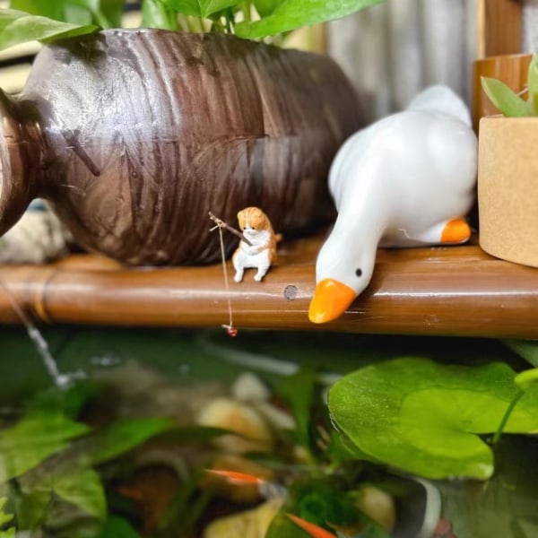 Fiskekattprydnader Katter Fiskefigur 3 3 3