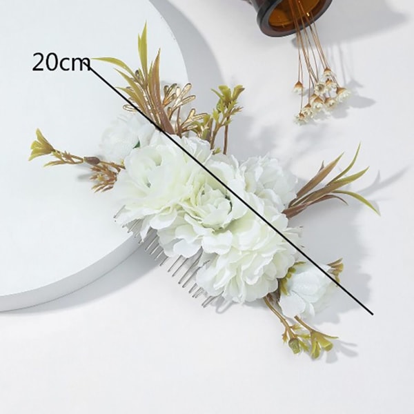 Flower Hair Comb Flower Hairpin PUNAINEN Red