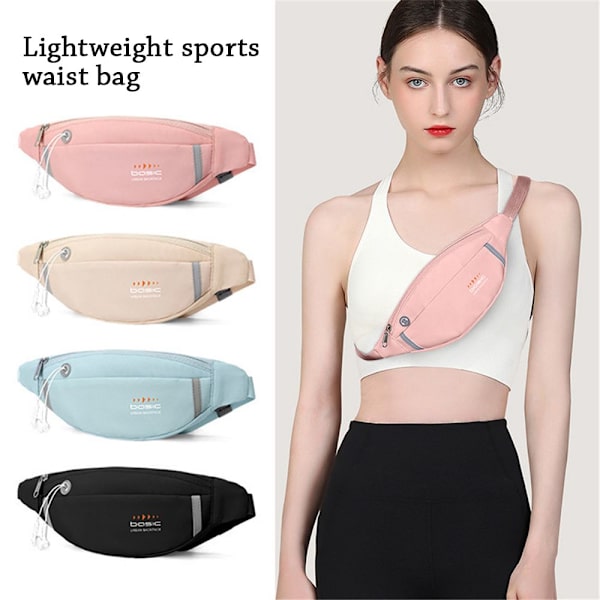 Moderiktiga Crossbody-bältesväskor för kvinnor Midjepaket beige