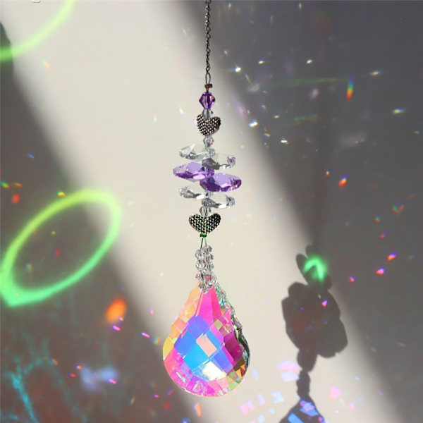 Crystal Sun Catcher Angel Heart 1 1 1