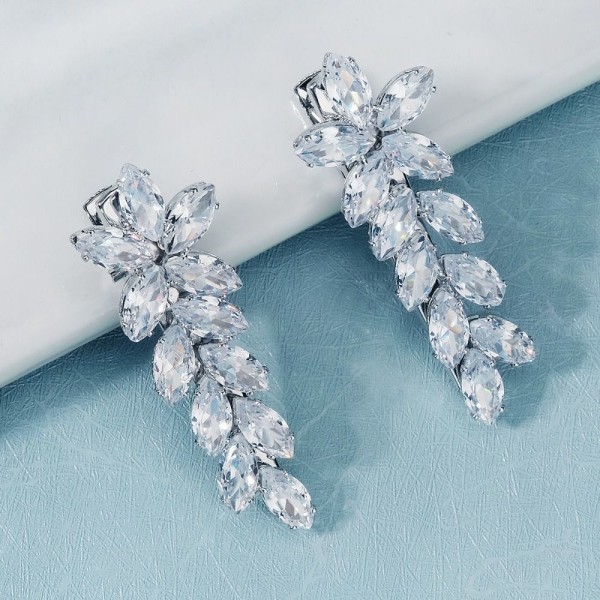 2st/lot Cubic Zirconia Hårklämmor Strass Hårnålar GULD gold