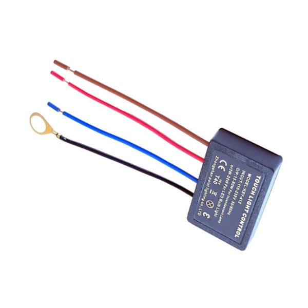2 st Lampdimmer Touch Lamp Kontrollmodul Touch Ljusbrytare Black