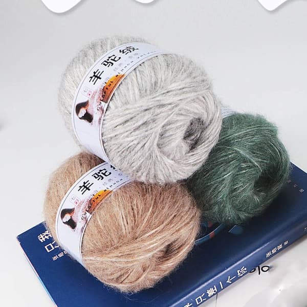 Alpacka Mohair Garn Bomullsgarn 3 3 3