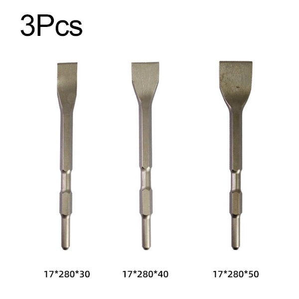 Buet flat meisel slagbor 3 STK 3Pcs
