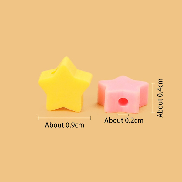 150stk Star Polymer Clay Beads Star Spacer Beads Star Heishi