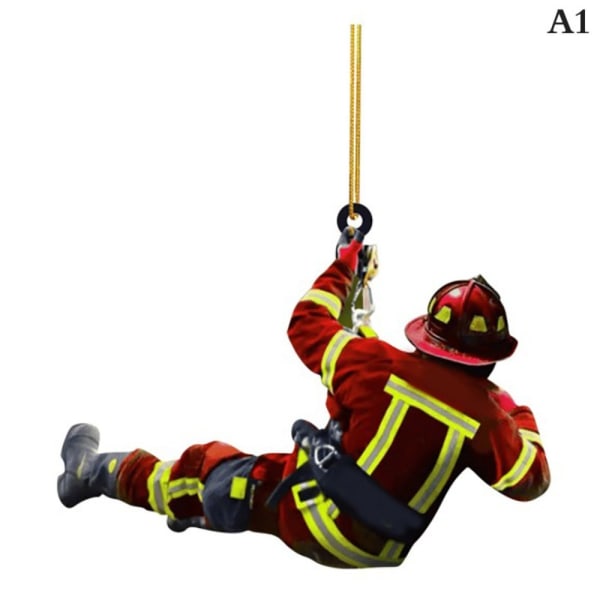 2kpl Firefighter-riippuva auto-avaimenperä A A A
