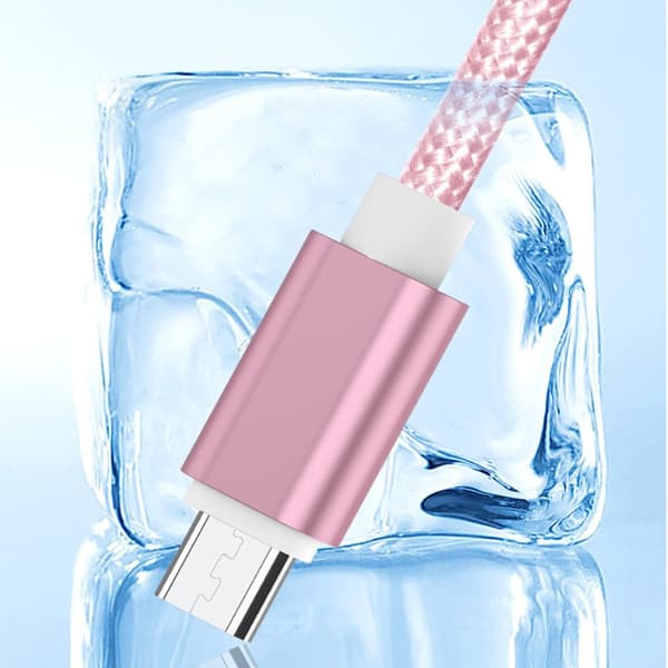 USB-C Led Type-C Ladekabel ROSE RED 1 METER Rose Red 1 Meter