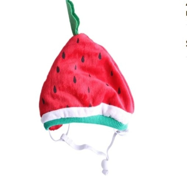 Hatt för katt Jul Katt Cross Dressing Hat Cat Watermelon Hat