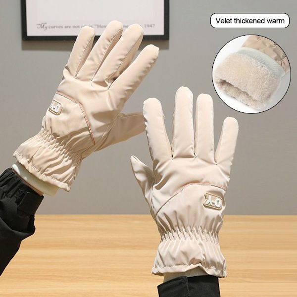 Lämpimät naisten hiihtohanskat Full Finger Gloves GRAY grey
