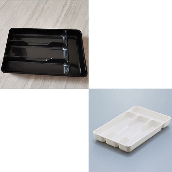 Bestickbricka Kökslåda VIT white