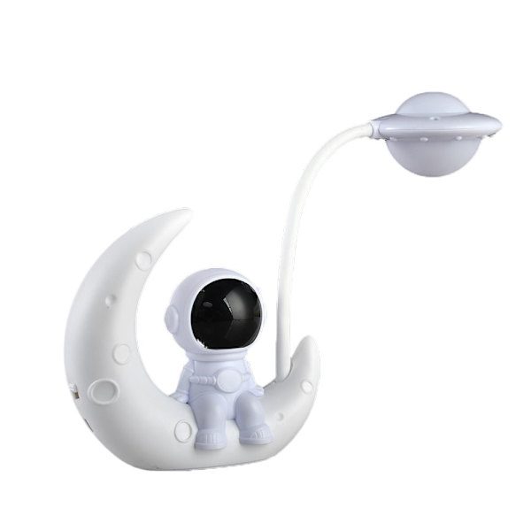 Spaceman Moon Lamp Astronaut LED-pöytälamppu B B