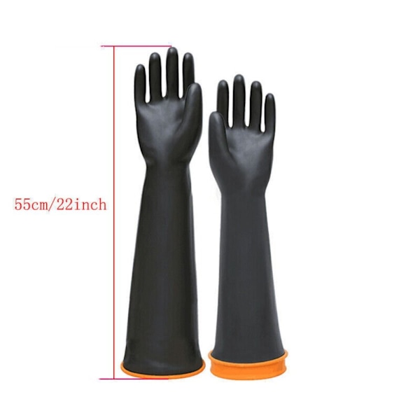 Kemikaliebeständiga handskar Industrigummihandskar 55CM 55cm