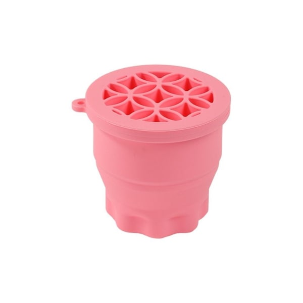 Meikkiharjan puhdistuskuppi Silikonipesukuppi PINK PINK Pink