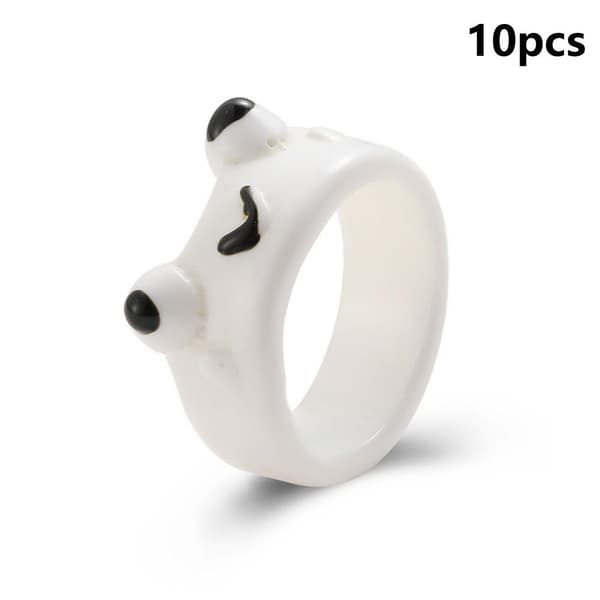 Frøringe Resin Ringe HVIDE white