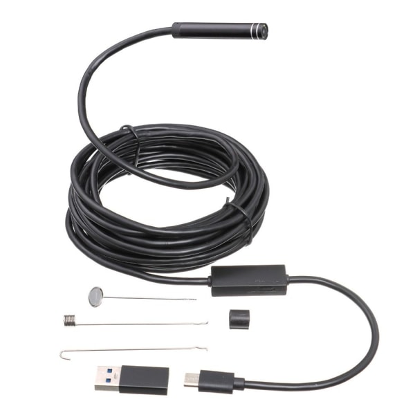 8 mm USB Inspektionskamera Industriell Borescope Snake Inspection