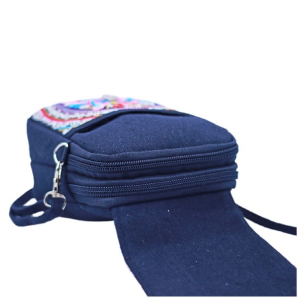 Naisten olkalaukku Vintage kukkainen Crossbody laukku CC C