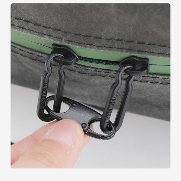 8 stk. Lynlåsklips med lås, Fix Zip Puller Karabinhage 8 Pcs