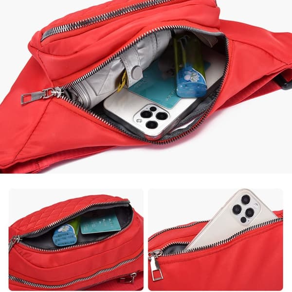 Fanny Pack Belt Bag PUNAINEN red