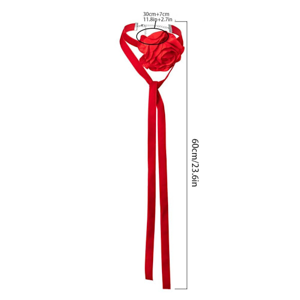 Kvinner Halskjede Hals Smykker ROSE RED rose red