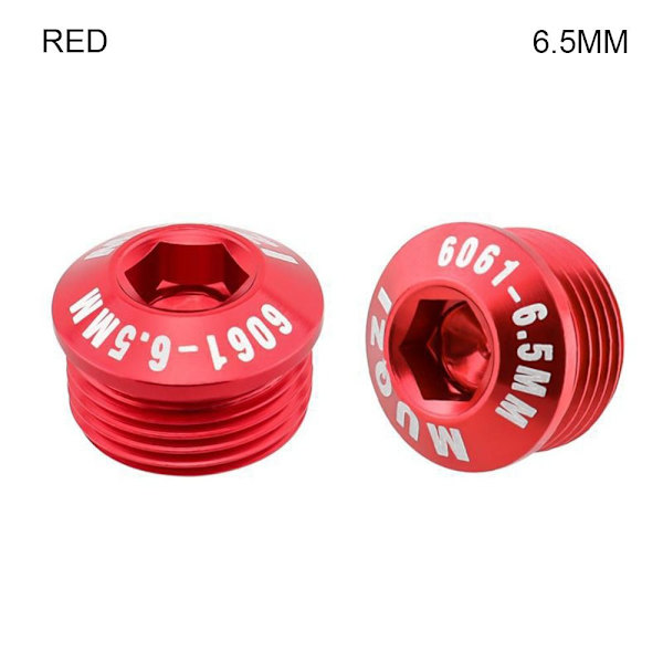 2kpl Polkupyörän polkimen cover Pyörän polkimien korjaus PUNAINEN 6,5 mm Red 6.5mm