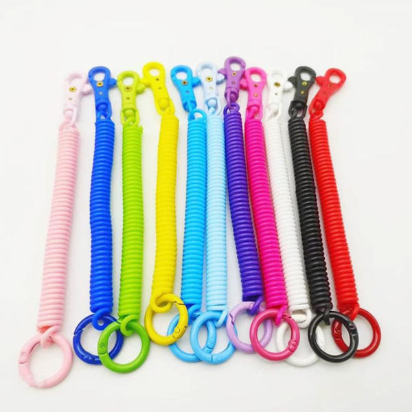2 stk plastik telefon fjeder elastisk reb 3 3 3