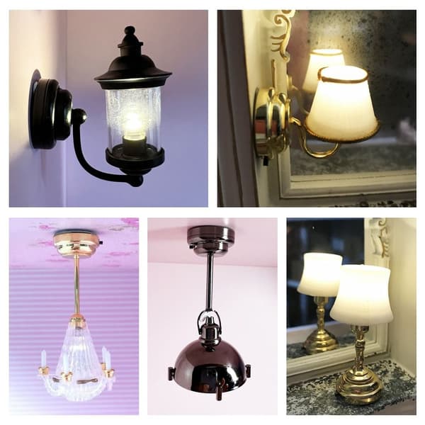 Dukkehus Light Miniatyr Lysekrone 5(CAN LIGHT) 5(CAN LIGHT) 5(can light)