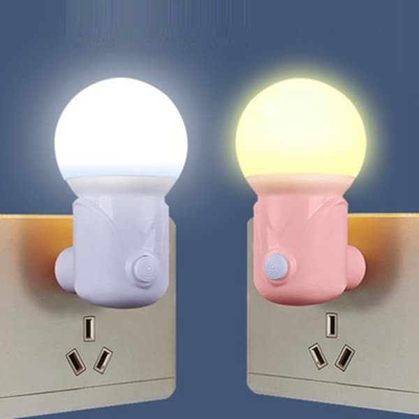 2stk Plug-in Night Light Sleep Light HVID EU STIK EU STIK white EU Plug-EU Plug