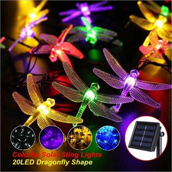Dragonfly String Lights Fairy Light MULTICOLOR MULTICOLOR Multicolor