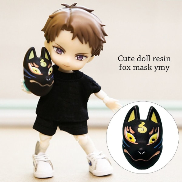 Söt mask docka rävmask 4 4 4