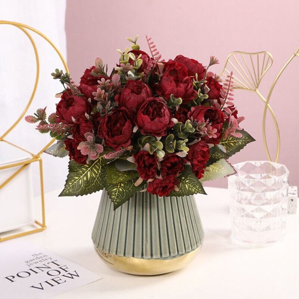 Tekokukat Fake Flower ROSE RED rose red