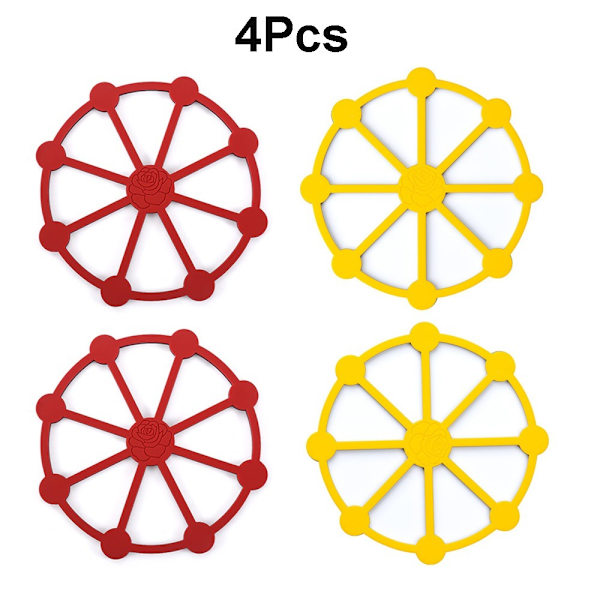 4 kpl Trivet Mats Cup Mat Lämmöneristysmatto 4Pcs