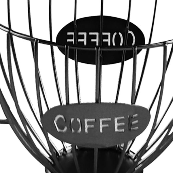 Kaffekrus Form opbevaringsstativ Frugtbakke SORT Black