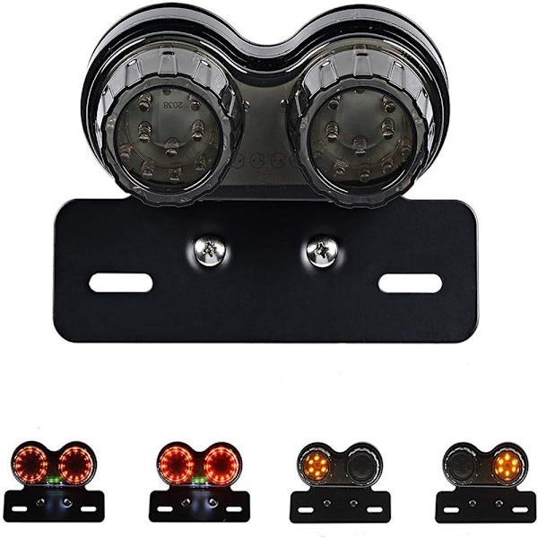 Moottoripyörän takavalon jarrujen takavalot PUNAINEN LINSSIT PUNAINEN LINSSIT Red Lenses